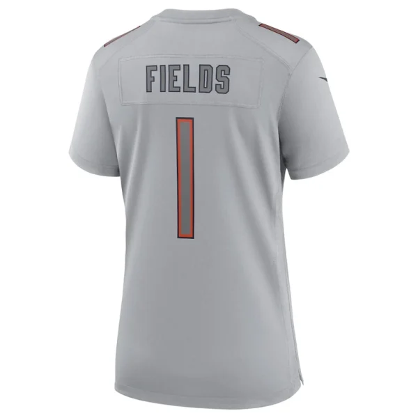 Justin fields chicago bears nike womens atmosphere fashion game jersey Gray L