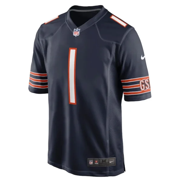 Justin fields chicago bears nike youth game jersey Navy Yth M