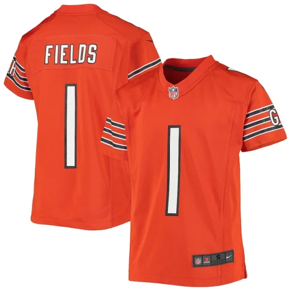 Justin fields chicago bears nike youth game jersey Orange