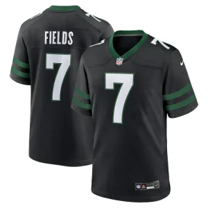 Justin fields new york jets nike game jersey Stealth black