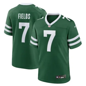 Justin fields new york jets nike game player jersey Legacy green