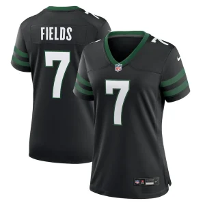 Justin fields new york jets nike womens alternate game jersey Black