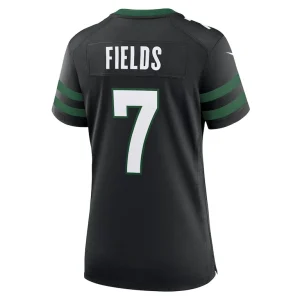 Justin fields new york jets nike womens alternate game jersey Black L