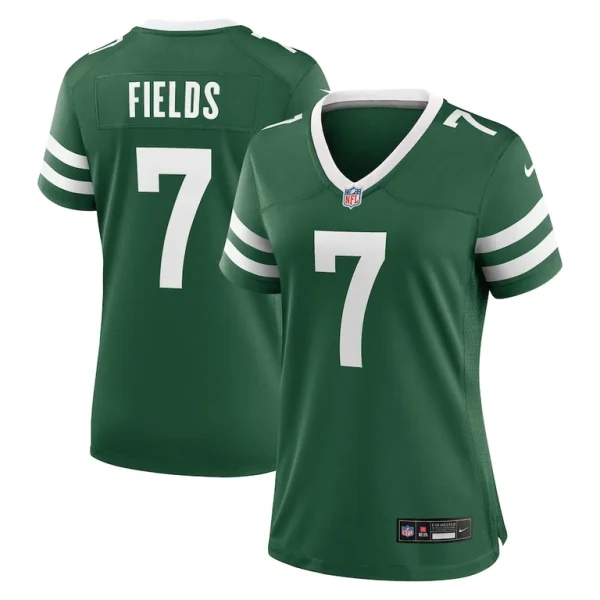 Justin fields new york jets nike womens game jersey Legacy green