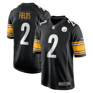 Justin fields pittsburgh steelers nike game player jersey Black