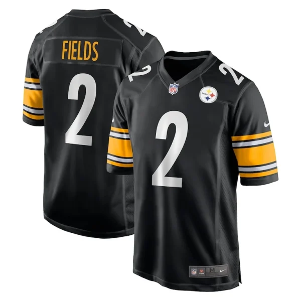 Justin fields pittsburgh steelers nike game player jersey Black