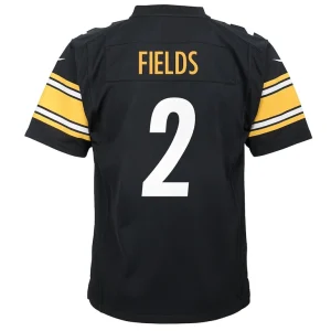Justin fields pittsburgh steelers nike youth team game jersey Black Yth L