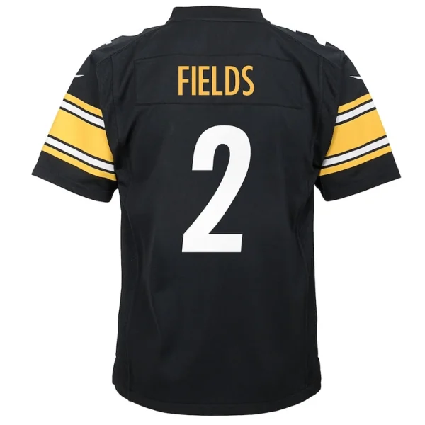 Justin fields pittsburgh steelers nike youth team game jersey Black Yth L