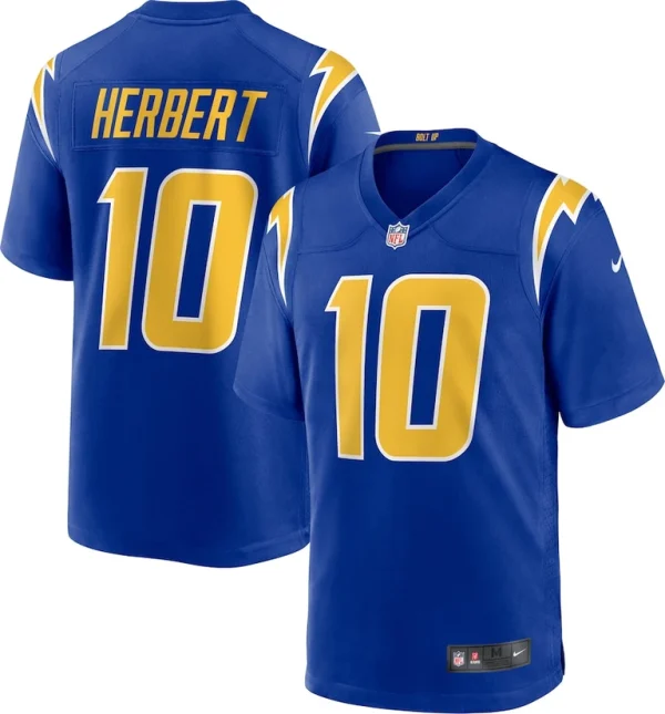 Justin herbert los angeles chargers nike 2nd alternate game jersey Royal