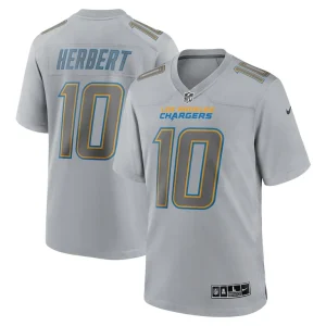 Justin herbert los angeles chargers nike atmosphere fashion game jersey Gray