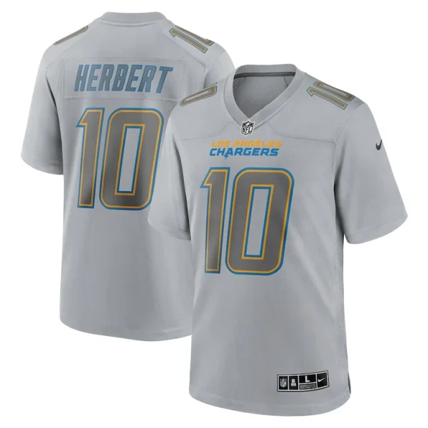 Justin herbert los angeles chargers nike atmosphere fashion game jersey Gray