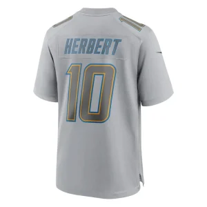 Justin herbert los angeles chargers nike atmosphere fashion game jersey Gray L
