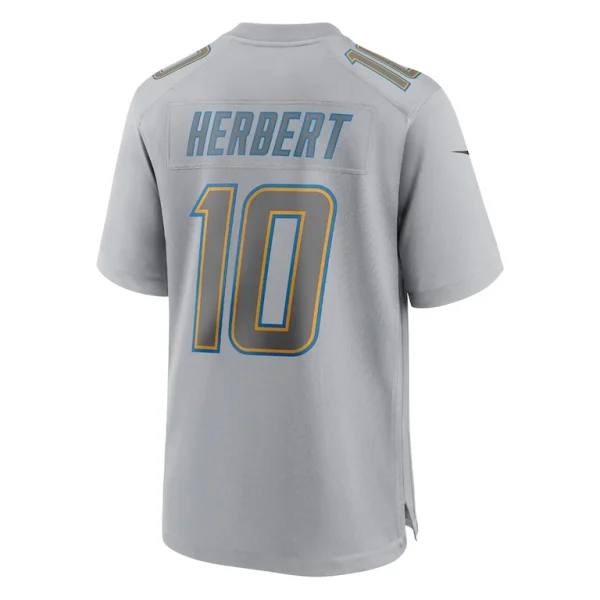 Justin herbert los angeles chargers nike atmosphere fashion game jersey Gray L