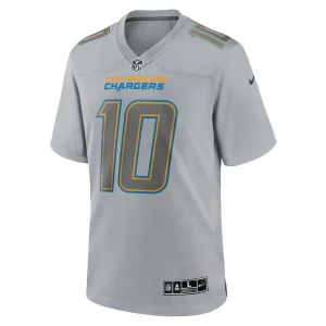 Justin herbert los angeles chargers nike atmosphere fashion game jersey Gray M