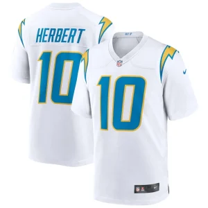 Justin herbert los angeles chargers nike game jersey White