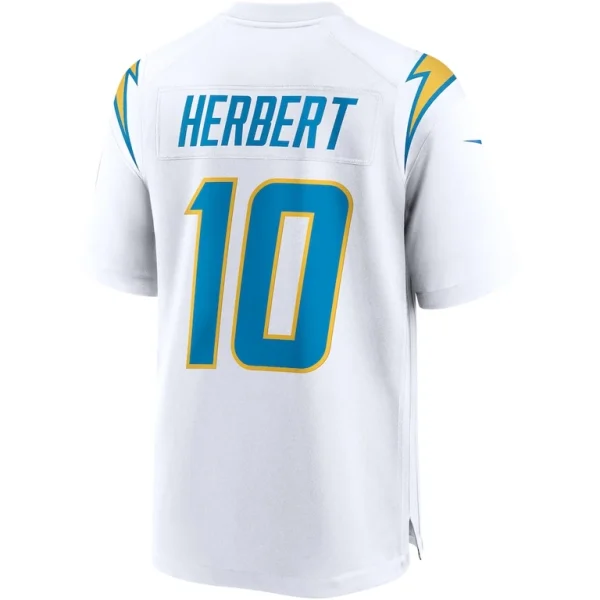 Justin herbert los angeles chargers nike game jersey White L