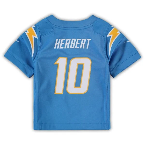 Justin herbert los angeles chargers nike infant game jersey Powder blue 24 MO