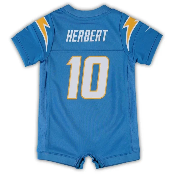 Justin herbert los angeles chargers nike infant game romper jersey Powder blue 6 9 MO
