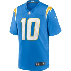 Justin herbert los angeles chargers nike player game jersey Powder blue M