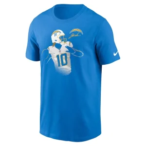 Justin herbert los angeles chargers nike player graphic t shirt Powder blue M