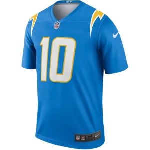 Justin herbert los angeles chargers nike team legend player performance top Powder blue M
