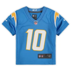 Justin herbert los angeles chargers nike toddler game jersey Powder blue 3T