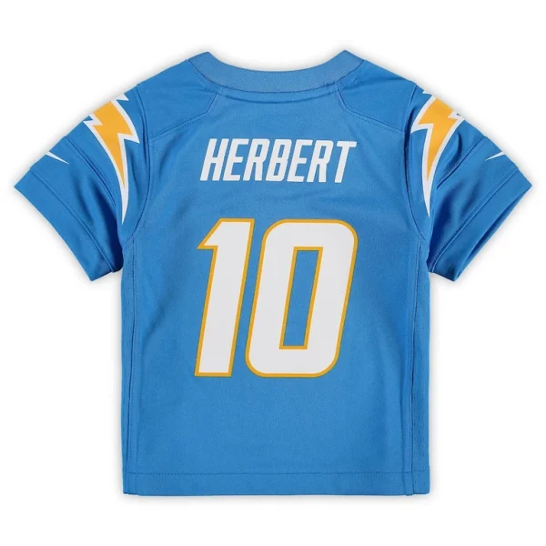 Justin herbert los angeles chargers nike toddler game jersey Powder blue 4T