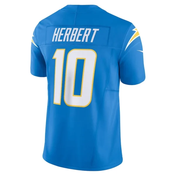 Justin herbert los angeles chargers nike vapor f.u.s.e. limited jersey Powder blue L