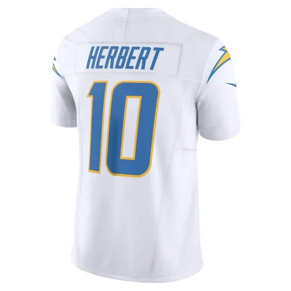 Justin herbert los angeles chargers nike vapor f.u.s.e. limited jersey White L