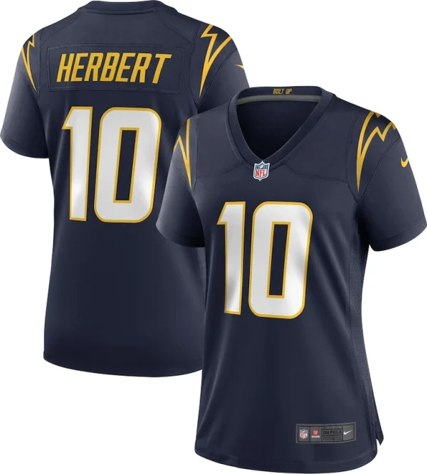 Justin herbert los angeles chargers nike womens alternate game jersey Navy
