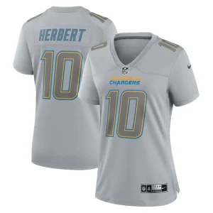 Justin herbert los angeles chargers nike womens atmosphere fashion game jersey Gray