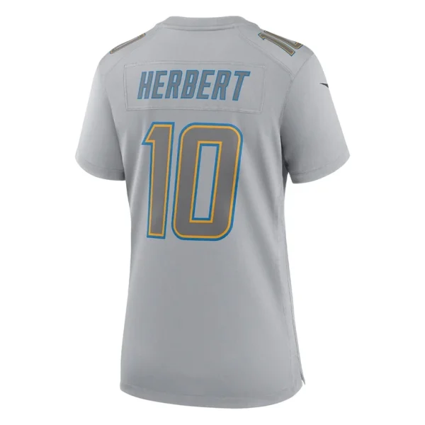 Justin herbert los angeles chargers nike womens atmosphere fashion game jersey Gray L