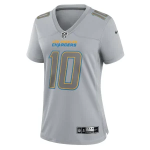 Justin herbert los angeles chargers nike womens atmosphere fashion game jersey Gray M
