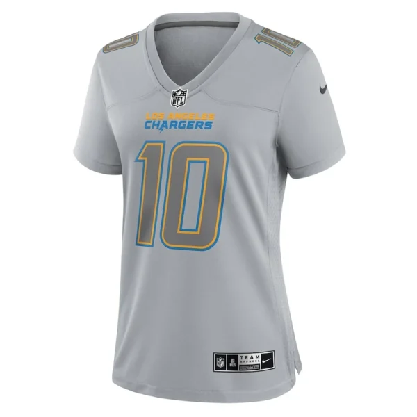 Justin herbert los angeles chargers nike womens atmosphere fashion game jersey Gray M