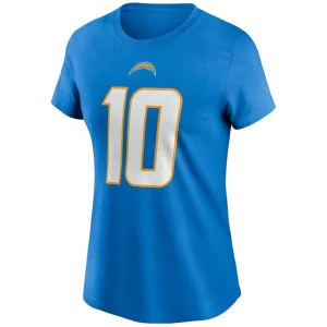 Justin herbert los angeles chargers nike womens name number t shirt Powder blue M