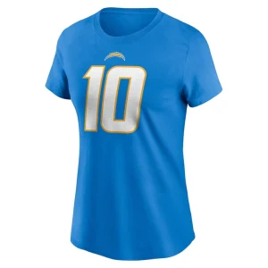 Justin herbert los angeles chargers nike womens player name number t shirt Powder blue M