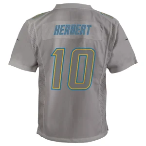 Justin herbert los angeles chargers nike youth atmosphere game jersey Gray Yth L