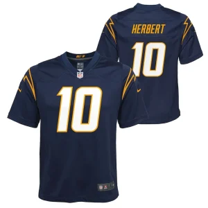 Justin herbert los angeles chargers nike youth game jersey Navy