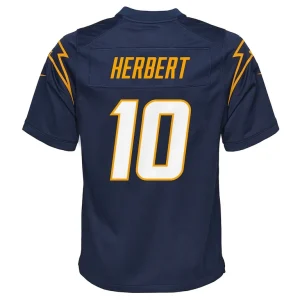 Justin herbert los angeles chargers nike youth game jersey Navy Yth L