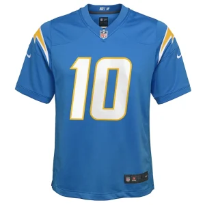 Justin herbert los angeles chargers nike youth game jersey Powder blue Yth M