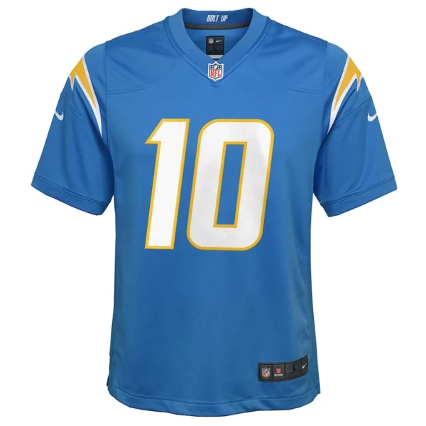 Justin herbert los angeles chargers nike youth game jersey Powder blue Yth M