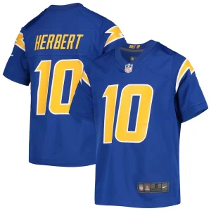 Justin herbert los angeles chargers nike youth game jersey Royal