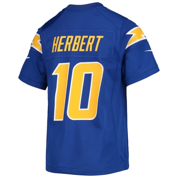 Justin herbert los angeles chargers nike youth game jersey Royal Yth L
