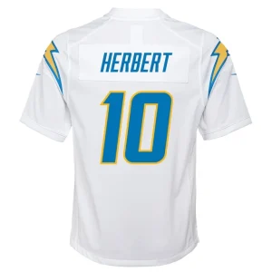 Justin herbert los angeles chargers nike youth game jersey White Yth L