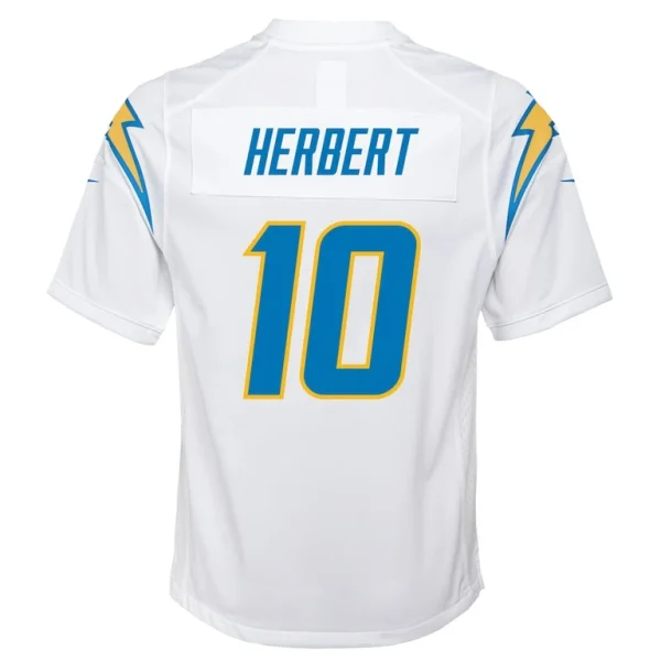 Justin herbert los angeles chargers nike youth game jersey White Yth L