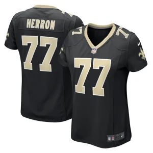 Justin herron new orleans saints nike womens game jersey Black