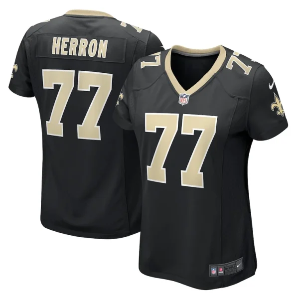 Justin herron new orleans saints nike womens game jersey Black