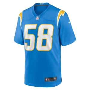 Justin hollins los angeles chargers nike game jersey Powder blue M