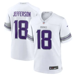 Justin jefferson minnesota vikings nike alternate game player jersey White
