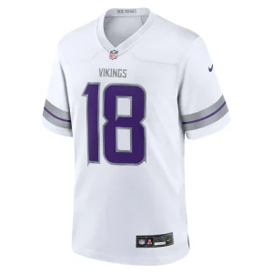 Justin jefferson minnesota vikings nike alternate game player jersey White M